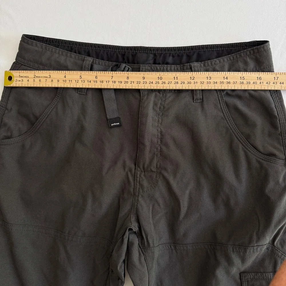 prAna Pants Mens 34x30 Grey Zion Hiking Cargo Stretch Nylon 1969791